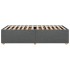Estructura de cama sin colchón tela gris oscuro 90x200
