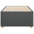 Estructura de cama sin colchón tela gris oscuro 90x200