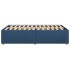 Estructura de cama sin colchón tela azul 120x190