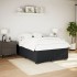 Estructura de cama sin colchón terciopelo negro 160x200