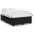 Estructura de cama sin colchón terciopelo negro 160x200
