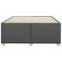 Estructura de cama sin colchón tela gris oscuro 120x200