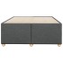 Estructura de cama sin colchón tela gris oscuro 120x190