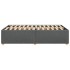 Estructura de cama sin colchón tela gris oscuro 120x190