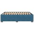Estructura de cama de terciopelo azul 160x200