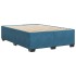 Estructura de cama de terciopelo azul 160x200