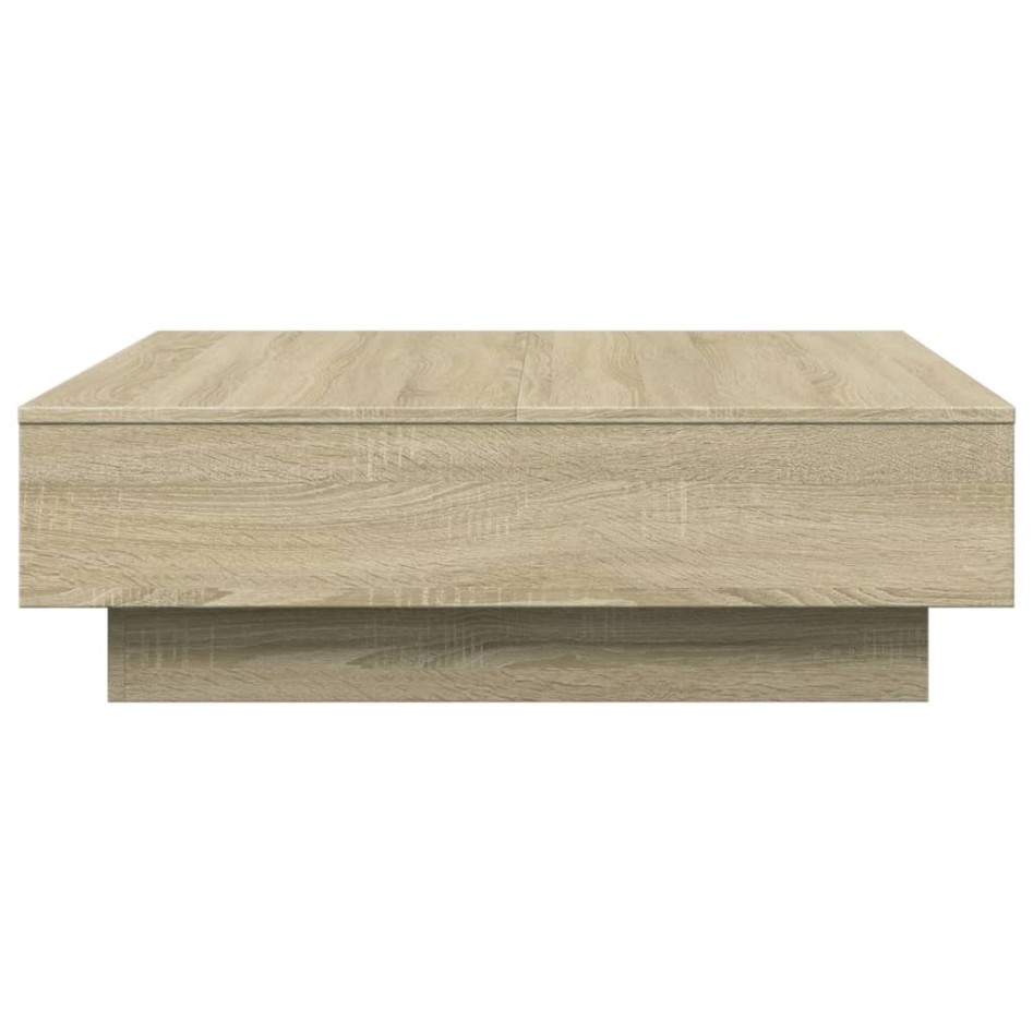 Mesa de centro madera de ingeniería roble Sonoma 90x90x28