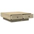 Mesa de centro madera de ingeniería roble Sonoma 90x90x28