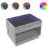 Mesa de centro con Infinity LED gris Sonoma 70x50x50