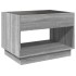 Mesa de centro con Infinity LED gris Sonoma 70x50x50