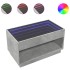 Mesa de centro con Infinity LED gris hormigón 90x50x50