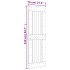 Puerta NARVIK madera maciza pino 70x210