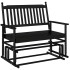 Banco deslizante madera maciza de álamo negro 118x70x104,5