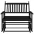 Banco deslizante madera maciza de álamo negro 118x70x104,5