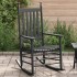 Mecedora con asiento curvo madera maciza de álamo