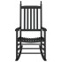 Mecedora con asiento curvo madera maciza de álamo