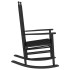 Mecedora con asiento curvo madera maciza de álamo