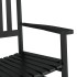 Mecedora con asiento curvo madera maciza de álamo