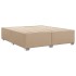 Estructura cama sin colchón cuero sintético capuchino
