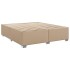 Estructura cama sin colchón cuero sintético capuchino