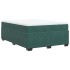 Cama box spring con colchón terciopelo verde oscuro 160x200