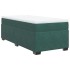 Cama box spring con colchón terciopelo verde oscuro 90x190