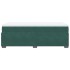 Cama box spring con colchón terciopelo verde oscuro 90x190