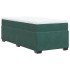 Cama box spring con colchón terciopelo verde oscuro 90x190
