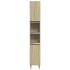 Set de muebles de baño 3 pzas madera contrachapada roble