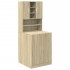 Mueble para lavadora 2 piezas madera de ingeniería roble