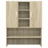 Mueble para lavadora 2 piezas madera de ingeniería roble