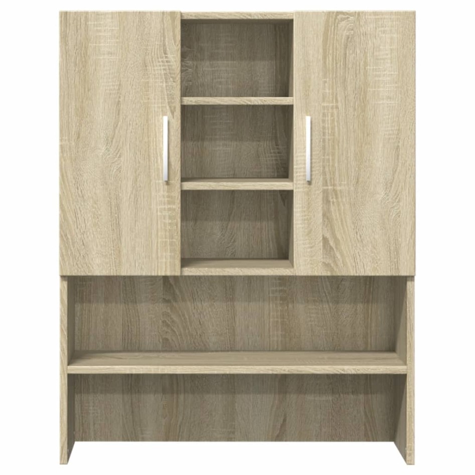 Mueble para lavadora 2 piezas madera de ingeniería roble