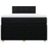 Cama box spring con colchón tela negro 120x200