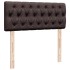 Cama box spring con colchón tela marrón oscuro 120x200