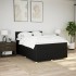 Cama box spring con colchón tela negro 140x190
