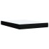 Cama box spring con colchón tela negro 140x190