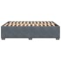 Estructura de cama sin colchón terciopelo gris oscuro