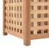Baúl para la ropa sucia madera maciza nogal 77,5x37,5x46,5