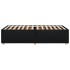 Estructura de cama sin colchón tela negro 90x200