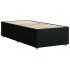 Estructura de cama sin colchón tela negro 90x200