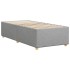 Estructura de cama sin colchón tela gris claro 90x200