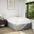 Estructura de cama sin colchón tela gris claro 120x190