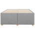 Estructura de cama sin colchón tela gris claro 120x190
