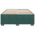Estructura cama sin colchón terciopelo verde oscuro 160x200