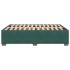Estructura cama sin colchón terciopelo verde oscuro 160x200