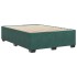 Estructura cama sin colchón terciopelo verde oscuro 160x200