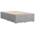 Estructura de cama sin colchón tela gris claro 120x200