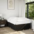 Estructura de cama sin colchón tela negro 120x190