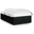 Estructura de cama sin colchón tela negro 120x190