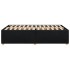 Estructura de cama sin colchón tela negro 120x190
